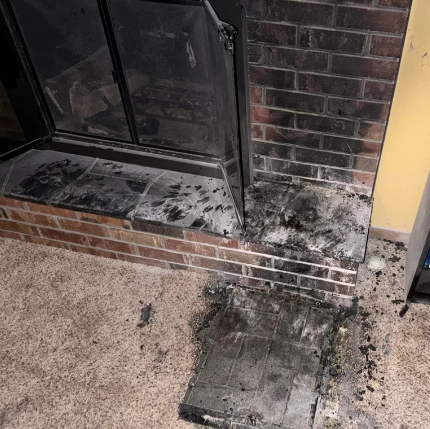 Fire damaged home restoration