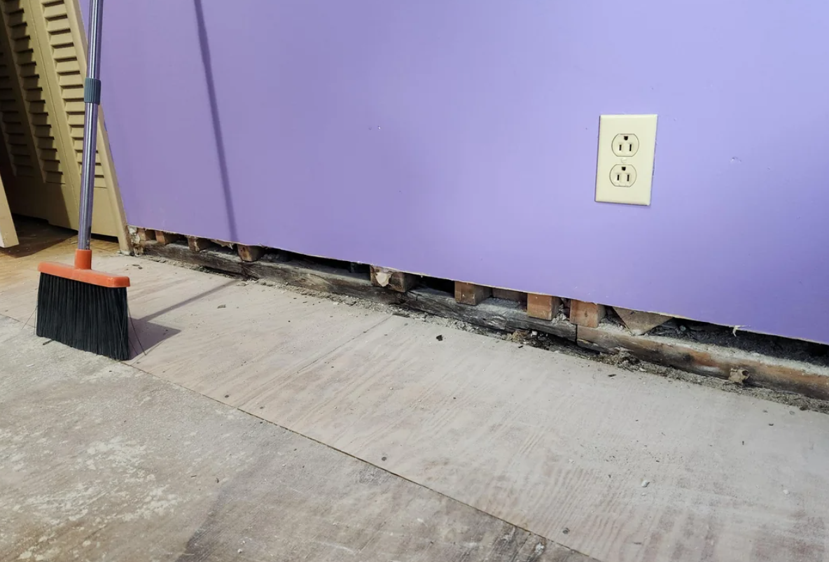 Flood damage restoration