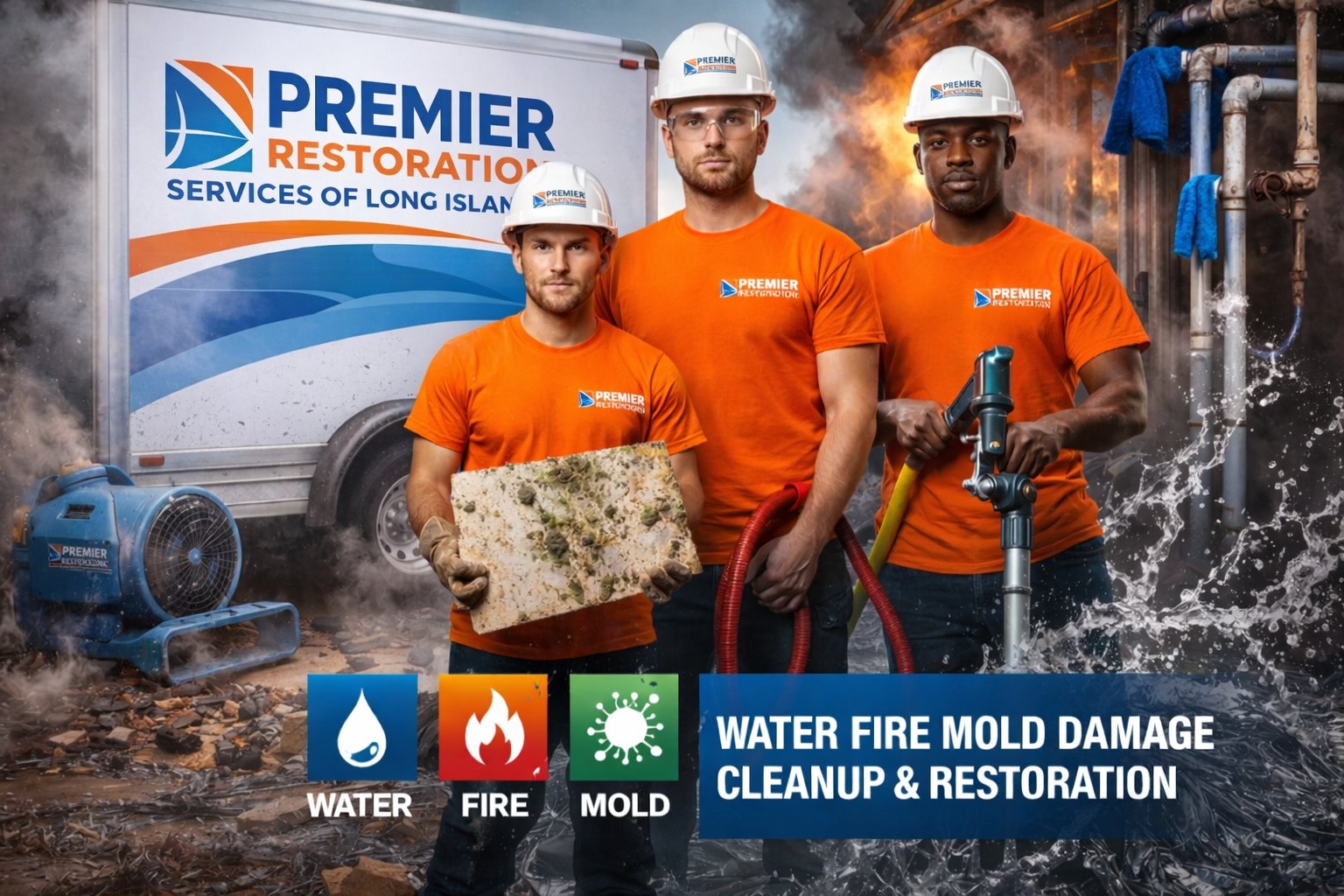 Premier Restoration Services team on Long Island